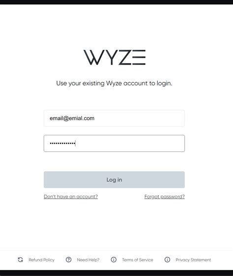 In the Wyze app, tap Account. . Wyze login
